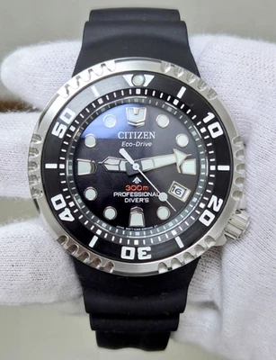 Reloj para hombre Citizen Promaster profesional de buceo esfera negra zafiro BN1024-01E Foto 1 de 4