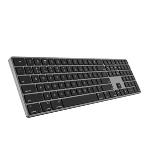 Bluetooth Slim Quiet Keyboard for Mac, Durable Aluminum Rechargeable Wireless... - Picture 1 of 7
