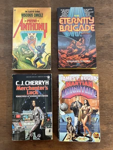 Science Fiction Sci-Fi Paperback Book Lot of 4 - Picture 1 of 12