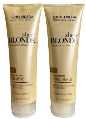 Champú y acondicionador potenciador rubias activadoras transparentes John Frieda Highlight Foto 1 de 2