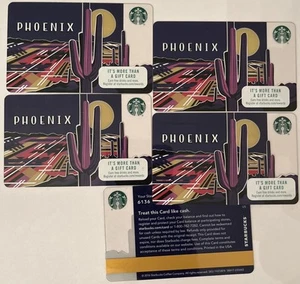 Lote de 5 tarjetas Phoenix Starbucks 2016 6136 - Imagen 1 de 1