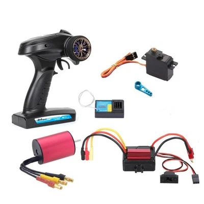 Control remoto de coche de radiocontrol 1/16 1/18 y motor sin escobillas ESC para WLtoys HSP A979 A959-B Foto 1 de 4