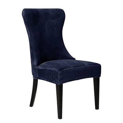 Samt -Elastizitätsstuhlabdeckung Stuhlabdeckung Samthockerabdeckung Samt - Bild 1 von 4