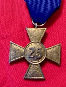 25 Jahre Wehrmacht Langdienstkreuz 100% Original Vergoldet - Bild 1 von 4