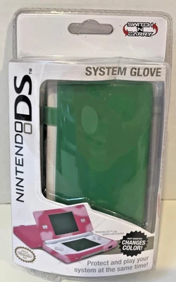 Nintendo DS System Glove Case Green Heat Sensitive Switch N Carry NIP Official - Image 1 of 4