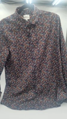 Ben Sherman Men's Stretch Fit Floral Button-Up Shirt Long Sleeve Size [L] - Изображение 1 из 4