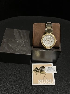 MICHAEL KORS Gold Parker Gemmed Women’s Watch MK5780 - New Battery  - Image 1 of 4