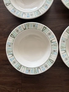 4 Taylor-Smith & Taylor Cathay zuppa insalata cereali ciotola 7 5/8" verde MCM Atomic - Foto 1 di 16