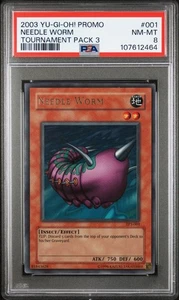 Yu-Gi-Oh! Needle Worm TP3-001 Tournament Pack 3 PSA 8 - Imagen 1 de 3