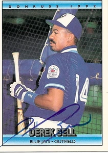 DEREK BELL 1992 DONRUSS # 581 AUTOGRAPHED CARD, !! - Picture 1 of 1