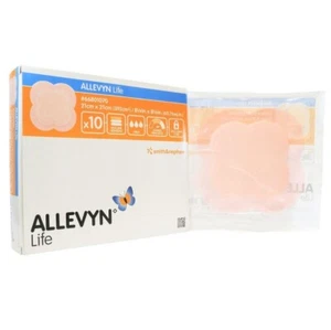 *10-Packs* Smith & Nephew Allevyn Life Silicone 8.25" x 8.25" Dressing 66801070 - Picture 1 of 3