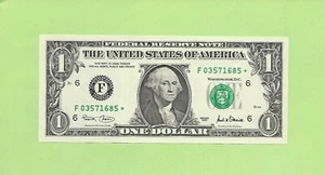 2001* ..UNCIRC $1 F 0357 1685 * .... 2001 $1 F-* STAR NOTE FRN - Picture 1 of 2