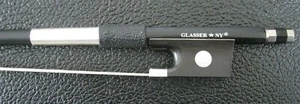VIOLIN BOW 2000X-44 CARBON COMPOSITE, HALF-LINED EBONY FROG, NICKEL WIRE GRIP - Picture 1 of 6