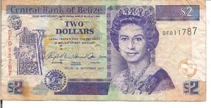 BELIZE, 2 DOLLARS, QEII, P#66c, 2007 - Picture 1 of 2