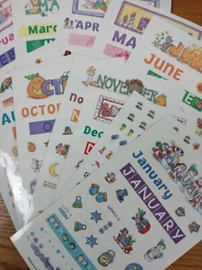 Current Card Company make your own Calendar Scrapbook Stickers  - Picture 1 of 3