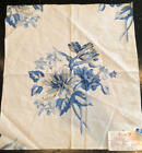 JANE CHURCHILL Langdon in Blue 17 1/2 x 19 1/4" Linen Blend Fabric Sample