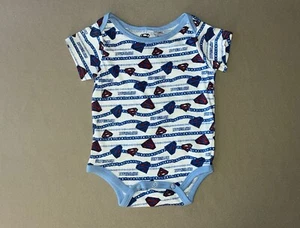 3-6 Months 100% Cotton Baby Boys “Superman” One-Piece Short Sleeve Bodysuit, New - Picture 1 of 3