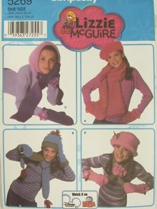 Sweet OOP SIMPLICITY 5269 Girls Hats Mittens & Scarves PATTERN One-Size UC - Picture 1 of 3