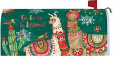 Christmas Llama Bird Cactus Magnetic Mailbox Cover