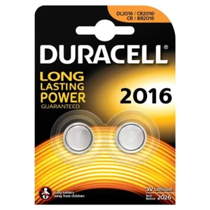 Duracell 2016 Batterie Schaltfläche Lithium 2 Stücke Für Elektronische 3V CR2016 - Bild 1 von 1