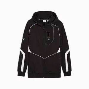 PUMA - Mens BMW MMS Full Zip Hooded Sweat Jacket | Black - Picture 1 of 7