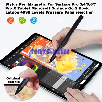 For Microsoft Surface Pro 3/4/5/6/7/8 Stylus Magnetic Smart Rechargeable Pen - Image 1 of 4