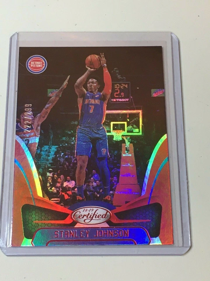 F47605  2018-19 Certified Mirror Red #104 Stanley Johnson /299 Pistons - Image 1 of 1