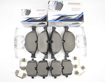 Asianautos Ceramic Front Rear Brake Pads with Hardware For BMW 650i xDrive 12-18 Foto 1 de 4