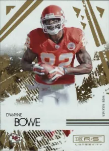 Donruss Rookies & Stars Longevity 2009 DWAYNE BOWE #49 Kansas City Chiefs 🏈 - Imagen 1 de 2