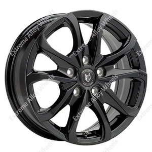16" Black Opus 2 Alloy Wheels 1200kg Van Rated Fits Citroen Jumper 5x118 - Picture 1 of 1