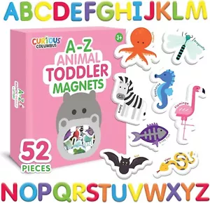 Animal Fridge Magnets for Toddlers - Kids Magnets and Foam Letters - Magnetic An - Picture 1 of 9