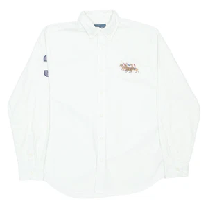 RALPH LAUREN Boys Plain Shirt Green Long Sleeve L - Picture 1 of 6