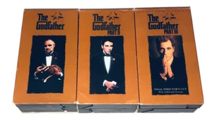 The Godfather Trilogy VHS 6 Tapes Digitally Mastered Complete - Picture 1 of 3
