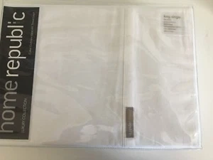 H R Cotton Cashmere 400TC White KS/Bed Sheet Set BNIP RRP $419.99 - Picture 1 of 5