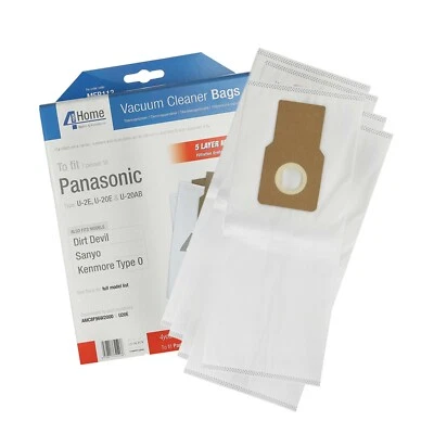 Bags Fits Panasonic U20 Vacuum Hoover Dust Bags Cloth Microfiber Pack of 5 U-20E - Image 1 of 4