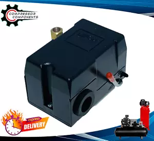 Interruttore di pressione compressore d'aria resistente 95-125 PSI 26 amp singola 1 porta - Foto 1 di 8