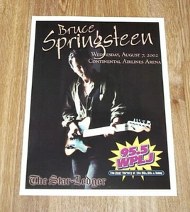 NM! Bruce Springsteen Rising Tour Promo Poster Aug 7 2002 Meadowlands Arena NJ - Picture 1 of 3