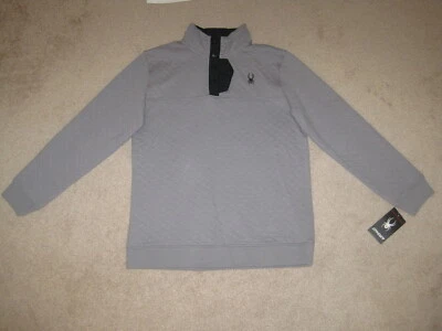 Nuevo con etiquetas Suéter Pullover Spyder Big Boys Diamante Acolchado Tapeta a Presión, Acero, Talla XL Foto 1 de 4