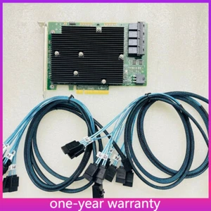LSI SAS 12GB/S 9300-16I HBA BUS ADAPTER CARD IT Mode SATA Cable 4*SFF-8643 - Picture 1 of 5