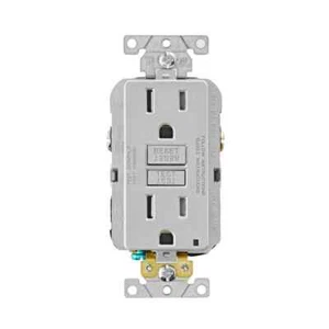 Leviton 15 Amp SmartlockPro Self-Test Tamper Resistant GFCI Duplex Outlet - Picture 1 of 4