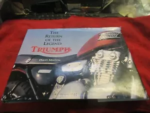 The Return of the Legend Triumph Book by David Minton 100623JS - Picture 1 of 10