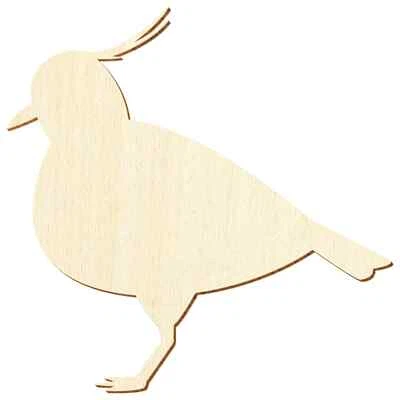 Holz Kiebitz Vogel - Deko Basteln 5-50cm - Bild 1 von 4