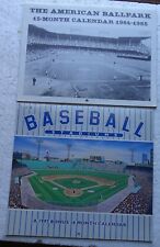1984 American Ballparks & 1997 Baseball Stadiums Calendars (Shibe,Polo Grounds) 
