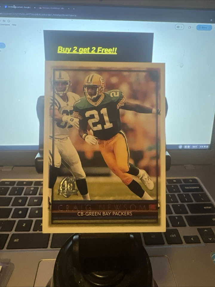 1996 Topps Craig Newsome Green Bay Packers #31 19437 - Image 1 of 1