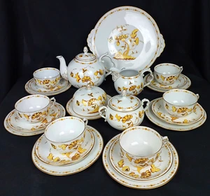 Augarten Wien Vienna Wiener Werkstätte set da tè porcellana Otto Prutscher 24 pz x6 - Foto 1 di 20