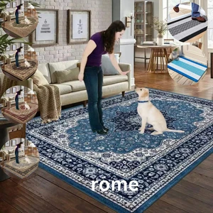 Traditional Large Rug Runner – Bedroom, Living Room Carpet & Hallway Floor Mat - Picture 1 of 25
