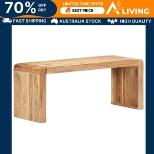 Bench 110x38x46 cm Solid Acacia Wood Outdoor Furniture Garden Seating 23584 - Picture 1 of 7
