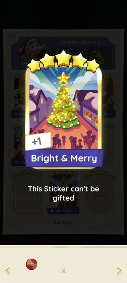 MONO GO 5* GOLD BLITZ WITH THE NAME OF BRIGHT & MERRY WITH🔥SUPERFAST SENDING🔥 - Image 1 of 1