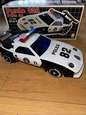 Rare 1:10 Scale Police Porsche 928 Vintage HD-8276P Hong Da Display - READ - Image 1 of 4