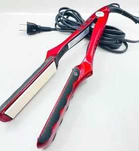 Strahlender Haarglätter 28 mm Rot Keramik Glätteisen Auto Sensor Japan Getestet - Bild 1 von 7